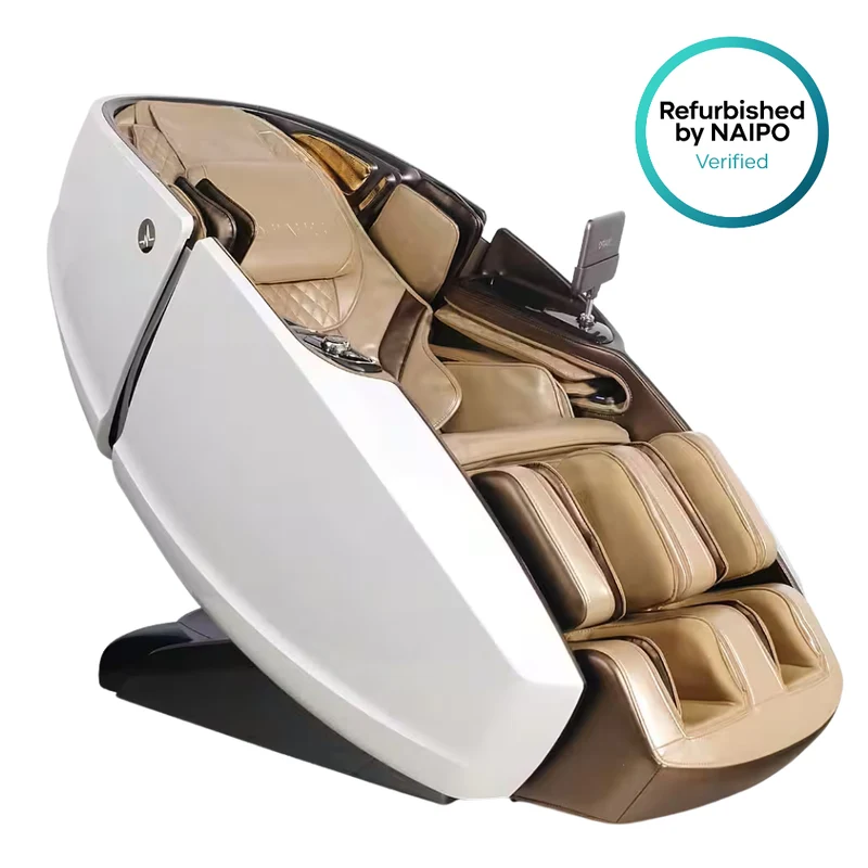 Sillón de masaje de alta gama NAIPO Modelo L Space Capsule con IA, reacondicionado y revisado