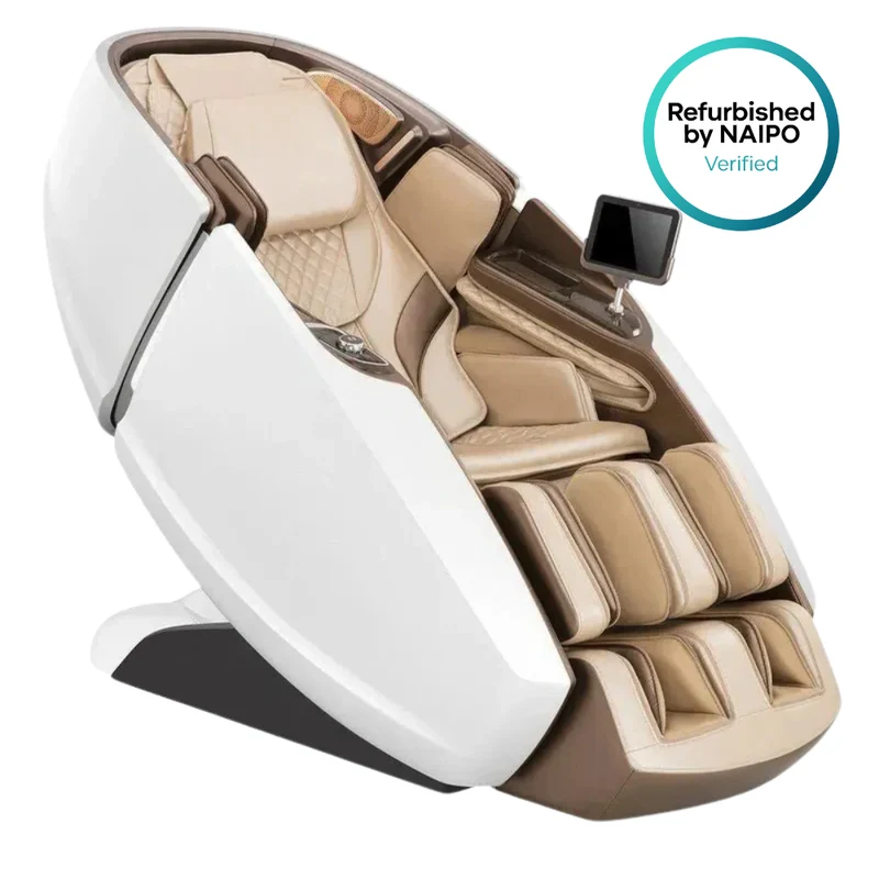 Sillón de masaje de alta gama NAIPO 4D, diseño de cápsula espacial, tableta integrada, usado/reacondicionado