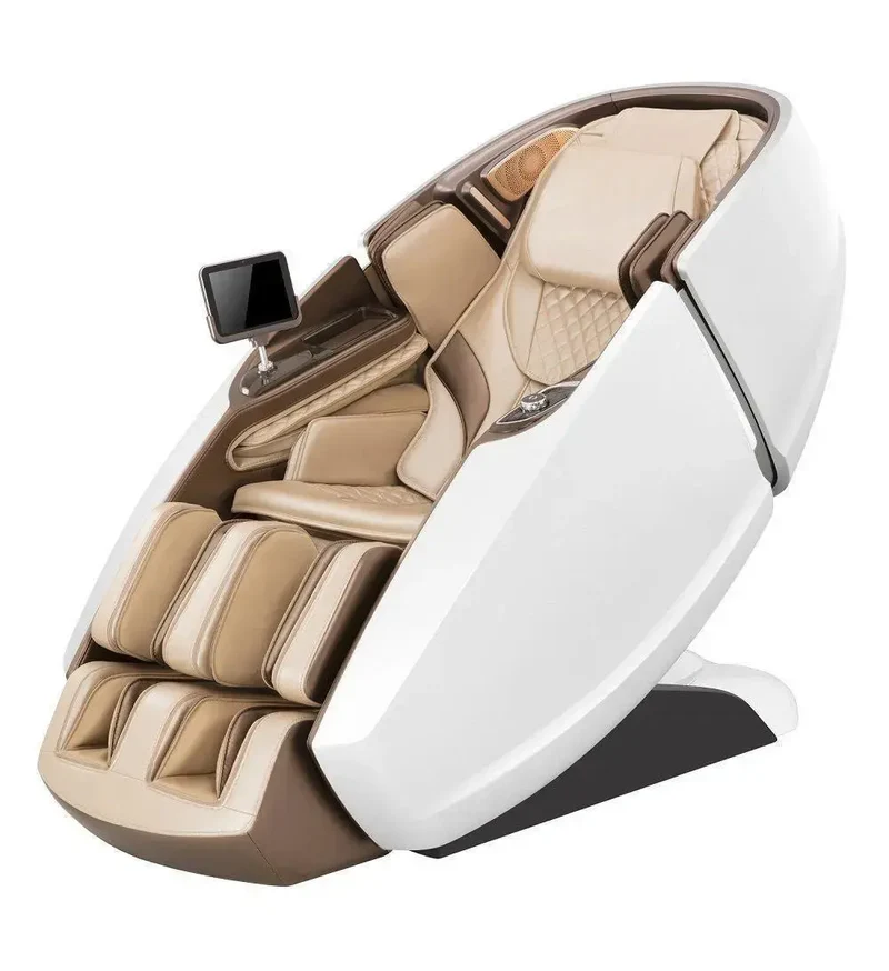 Sillón de masaje de alta gama NAIPO 4D, diseño de cápsula espacial, tableta integrada