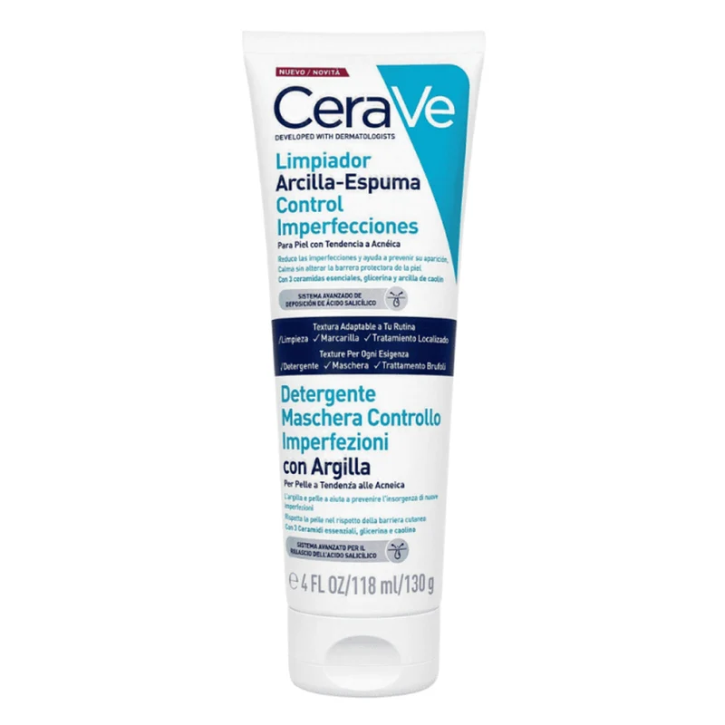 Cerave Limpiador Arcilla-Espuma Control Imperfecciones 118 ml