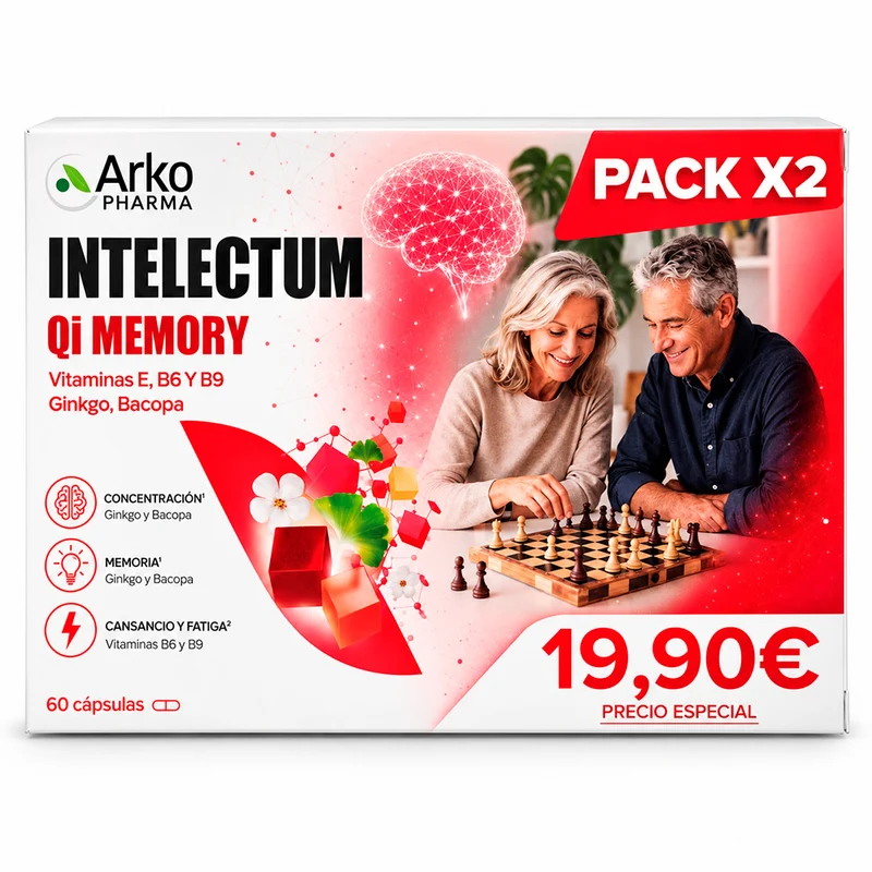 Arkopharma Intelectum Qi Memory Duplo 60 Cápsulas