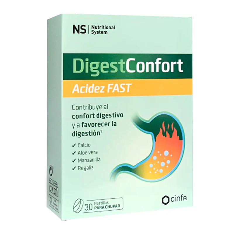 Ns Digestconfort Acidez Fast 30 Pastillas Para Chupar