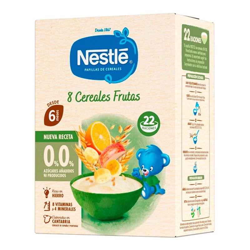 Nestle Expert 8 Cereales Fruta 0% Azucares 270 G