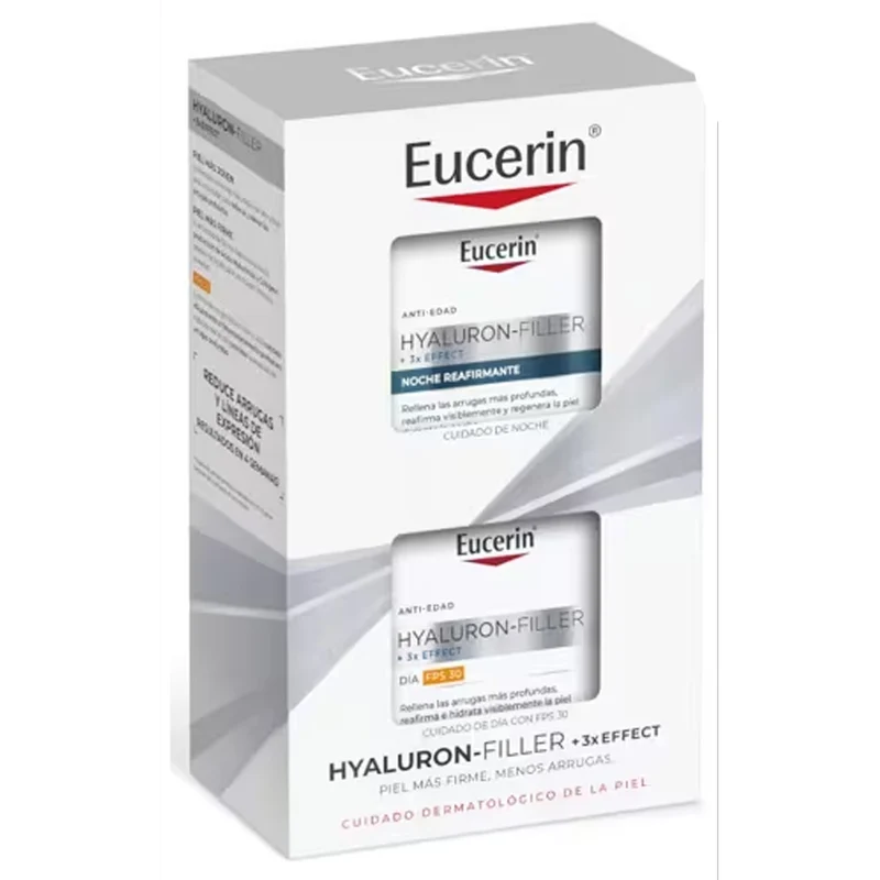 Eucerin Hyaluron Filler Effect Crema Dia Spf30 50 ml+ Hyaluron Filler Effect Crema Noche Pack