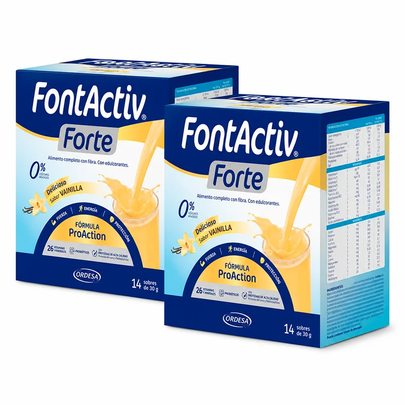 Fontactiv Forte Vainilla 14 Sobres Duplo 2ªUnidades 30%