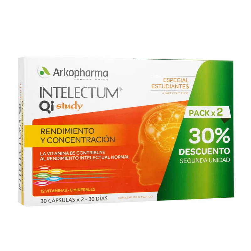 Arko Intelectum Study Duplo 30 Cápsulas