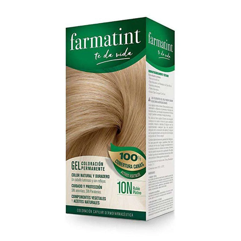 Farmatint Gel 10N Rubio Platino 135 ml