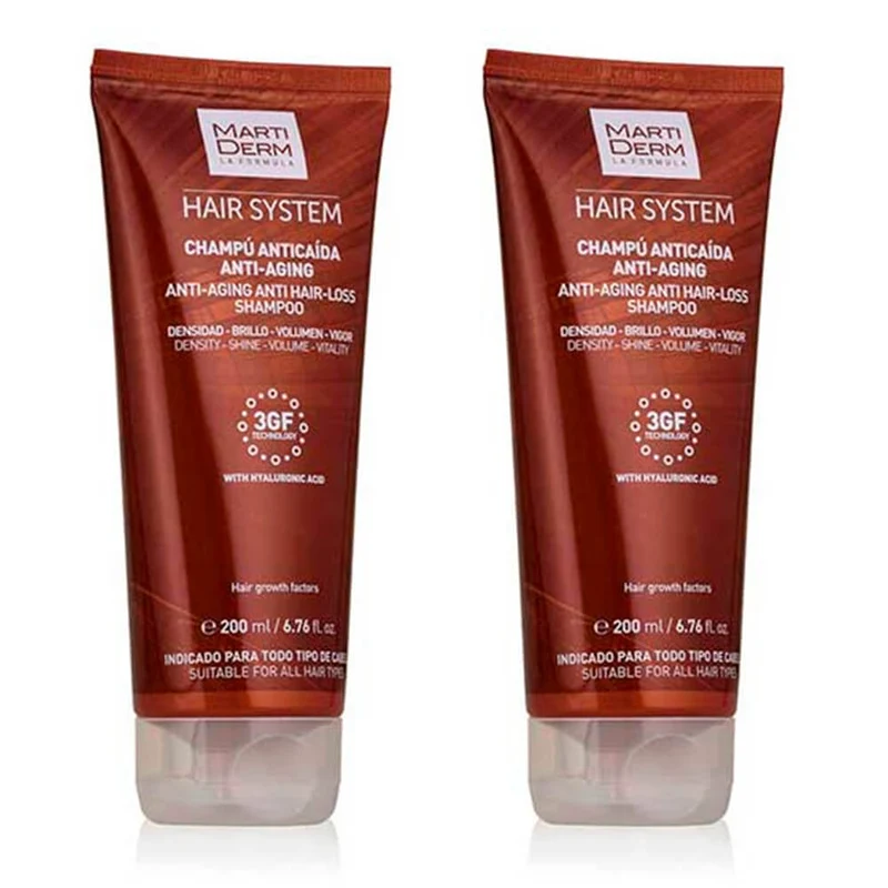 Martiderm Hair System Champú Anticaída Antiag. 200 ml Pack