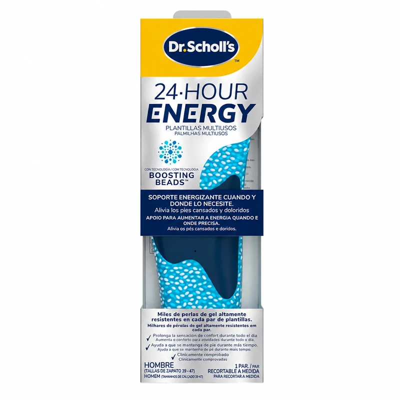 Dr.Scholl Plantillas 24 Hour Energy 2 Ud Talla L Hombre (40-47.5)