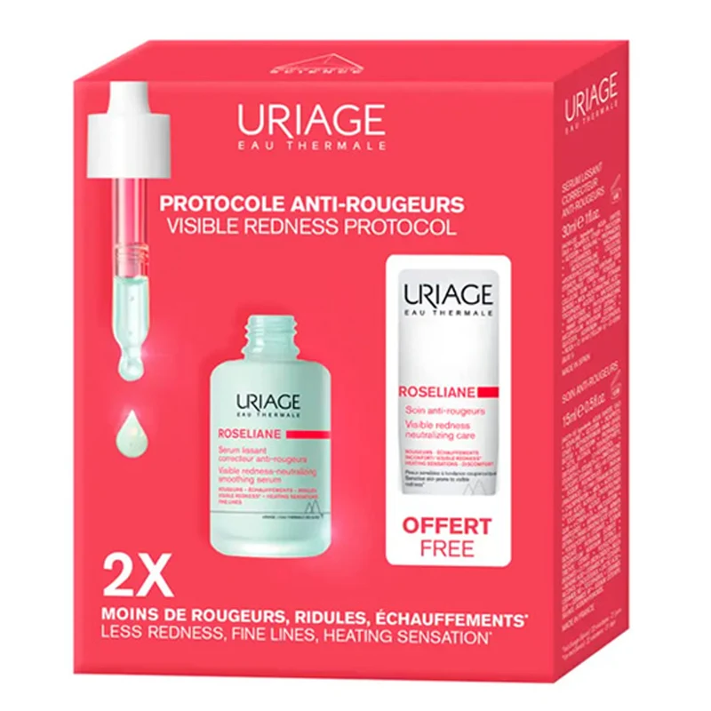 Uriage Roseliane Sérum Neutralizador De Rojeces 30 ml + Regalo Crema Anti Rojeces 15 ml Pack