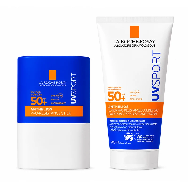 Rutina La Roche Posay Anthelios Spf50+ Uv Sport Stick 10 ml + Anthelios Spf50+ Uv Sport Wet Skin 200 ml Pack