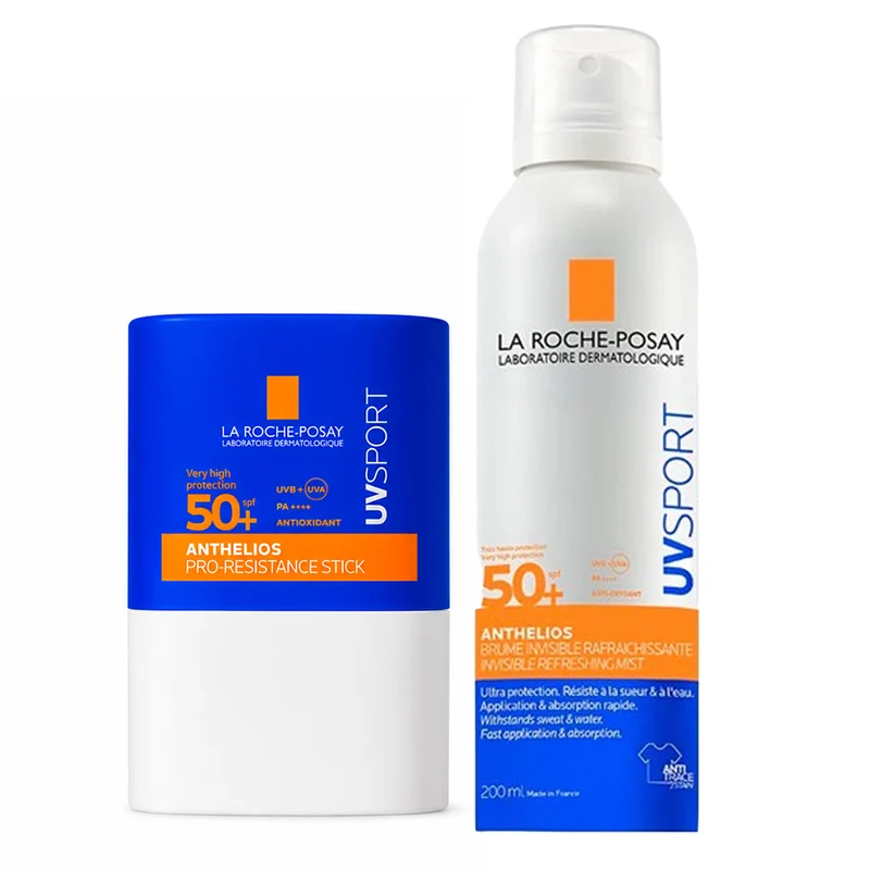 Rutina La Roche Posay Anthelios Spf50+ Uv Sport Stick 10 ml + La Roche Posay Anthelios SPF50+ UV Sport Bruma 200 ml Pack