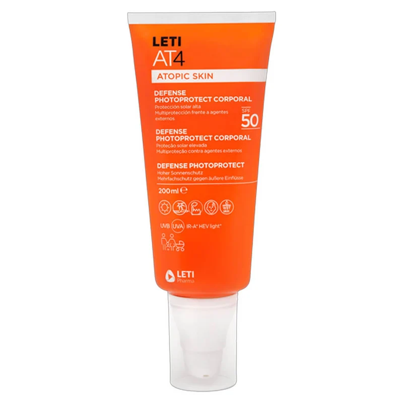 Leti At4 Defense Photoprotect Corporal Spf50+ 200 ml