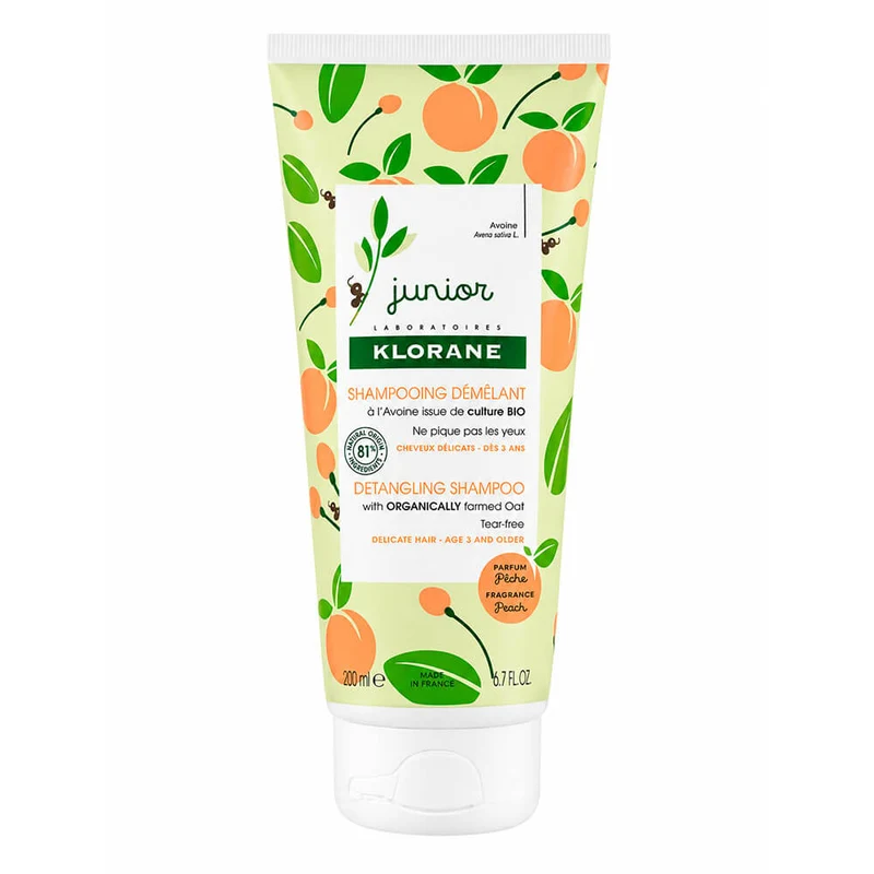 Klorane Petit Junior Champú Desenredante Melocotón 200 ml