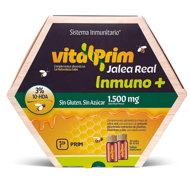 Prim Vitalprim Jalea Real Inmuno Sabor Manzana 20 Viales 10 ml