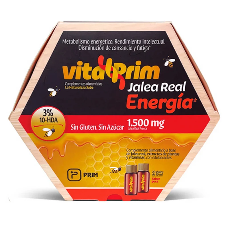 Prim Vitalprim Jalea Real Energía Sabor Pera 20 Viales 10 ml