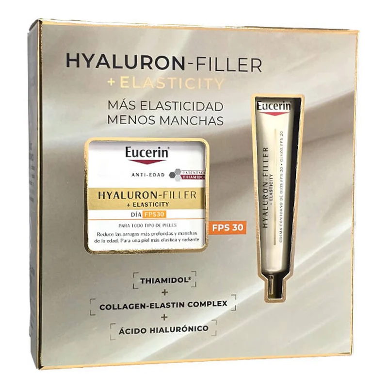 Eucerin Hyaluron Filler Elasticity Crema Dia Spf30 50 ml + Regalo Contorno Ojos 15 ml Pack