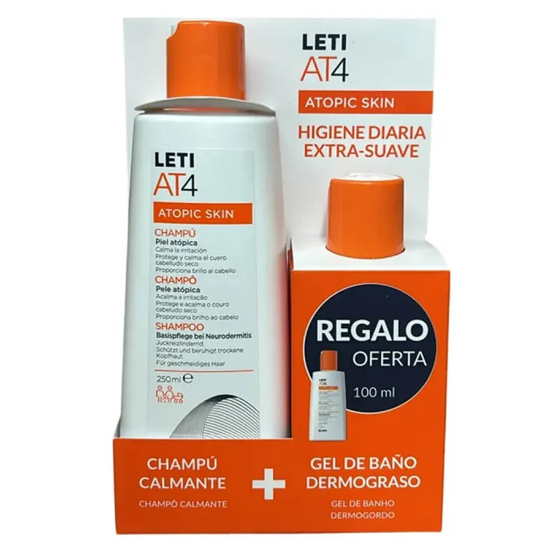 Leti At4 Champu 250 ml + Regalo Gel De Baño 100 ml