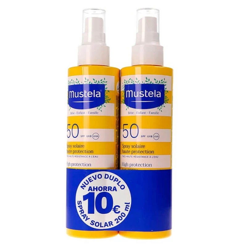 Mustela Solar Spf50+ Spray 200 ml Duplo