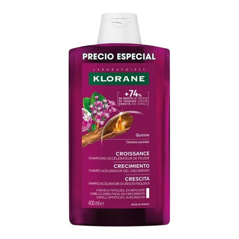 Klorane Champú Acelerador Del Crecimiento Quinina 400 ml