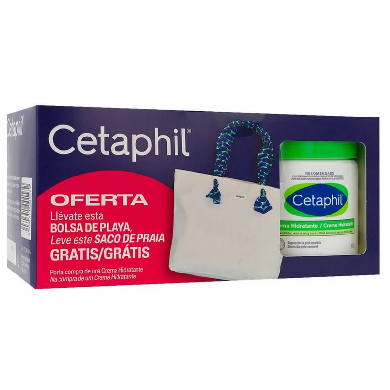Cetaphil Crema Hidratante 453 gr + Regalo Bolsa de Playa Pack
