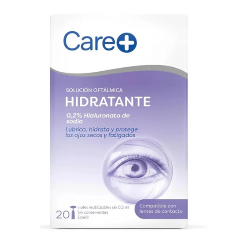 Care+ Solución Oftálmica Hidratante 0.2% 20 Monodosis