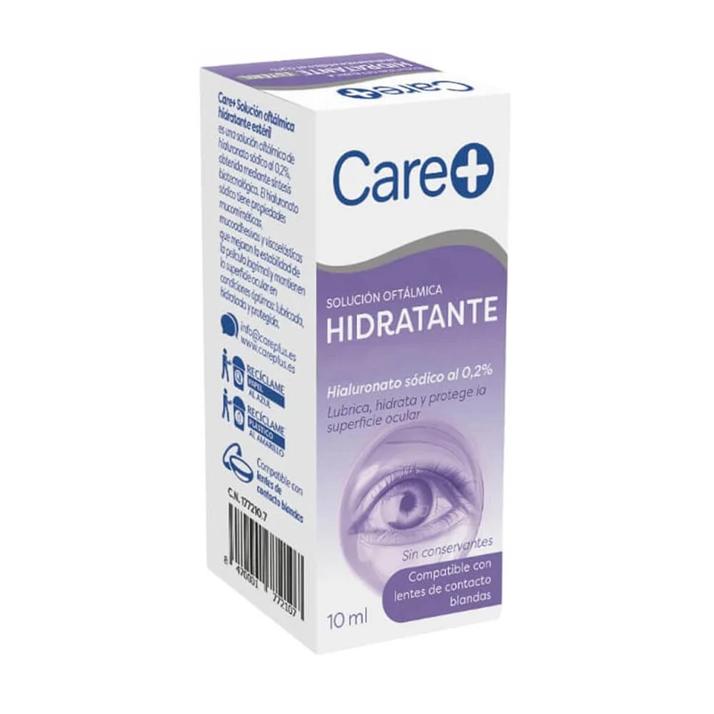 Care+ Solución Oftálmica Hidratante 0,2% 10 ml