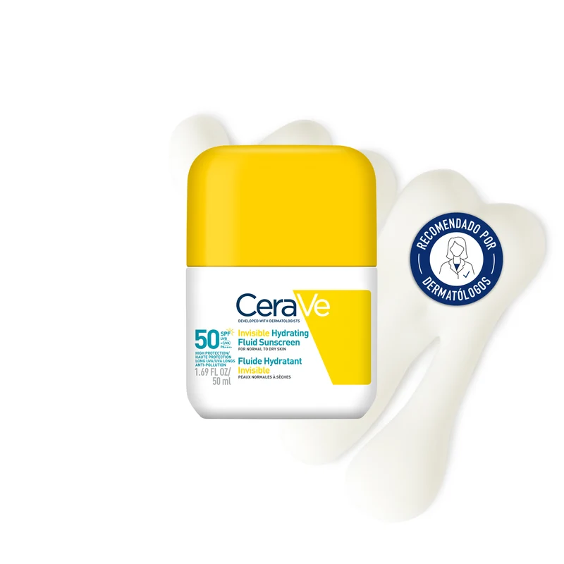 Cerave Fluido Protector Invisible Hidratante Spf+50 50ml