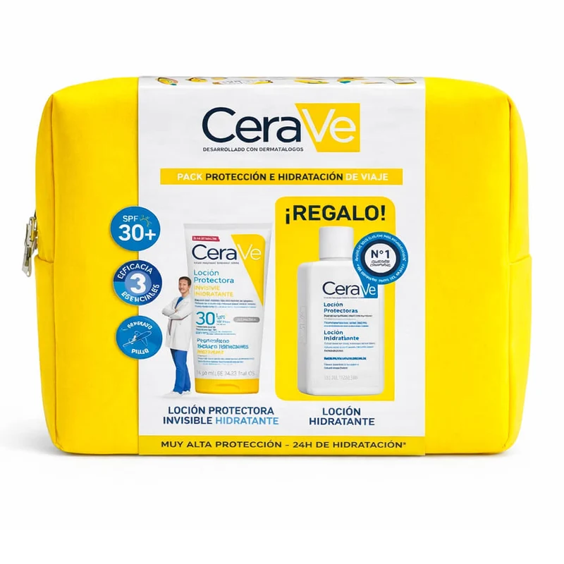 Cerave Loción Protectora Invisible Hidratante Spf+30 75 ml + Regalo Loción Hidratante 88 ml Pack
