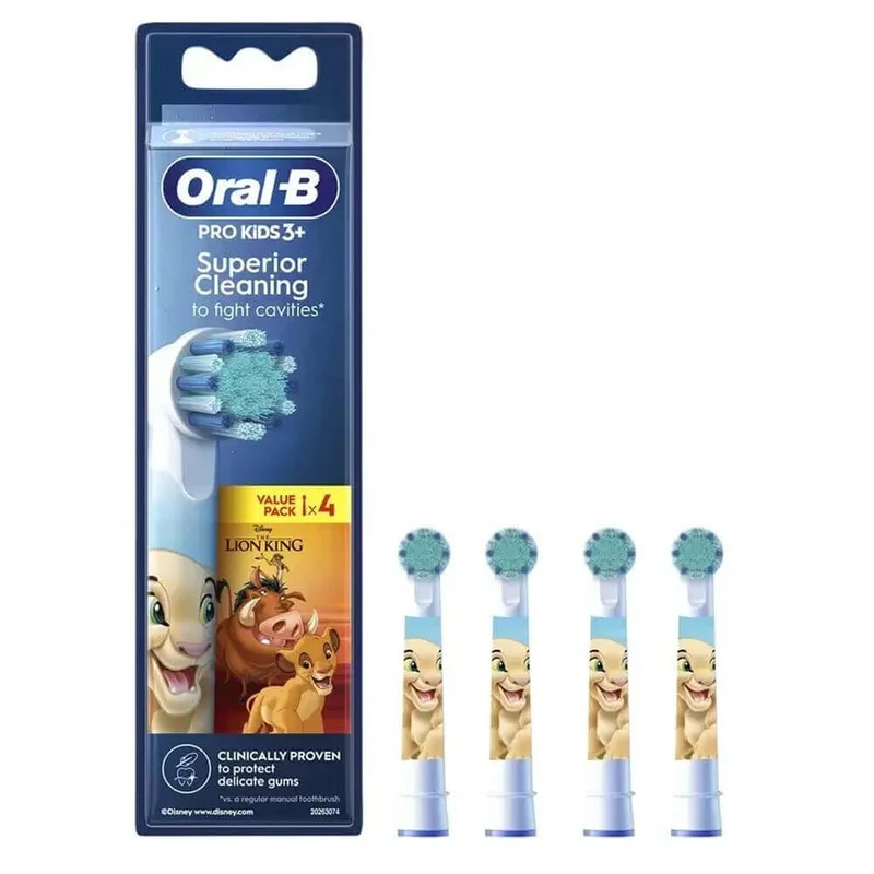 Oral-B Recambio Cepillo Eléctrico Rey León 4 Unidades