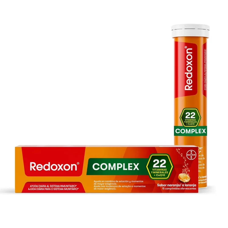 Redoxon Complex 15 Comprimidos Efervescentes Sabor Naranja