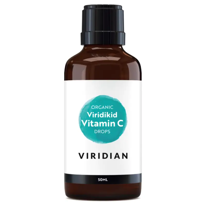 Viridian Viridikid Suplementos Para Niños Viridikid Vitamina C Ecológica En Gotas, 50 ml