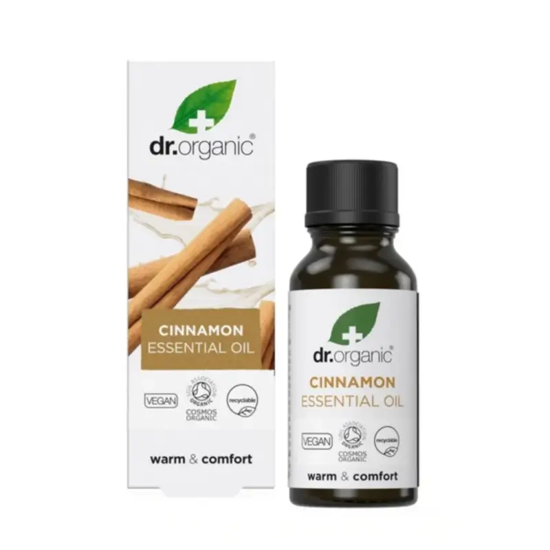 Dr.Organic Aceite Esencial De Canela Ceilán Bio Y 100% Puro, 10 ml