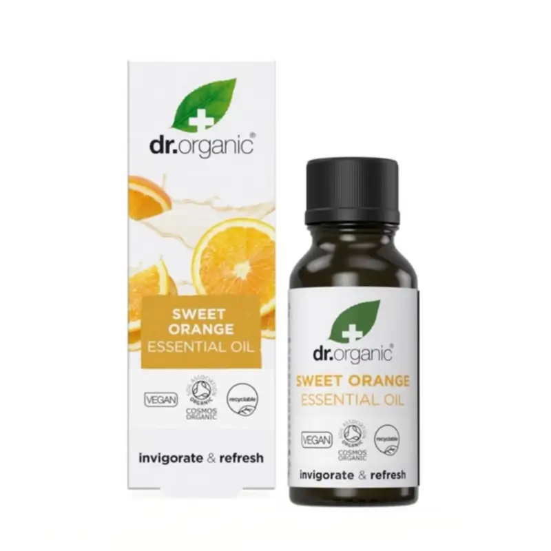Dr.Organic Aceite Esencial Naranja Dulce Bio Y 100% Puro, 10 ml