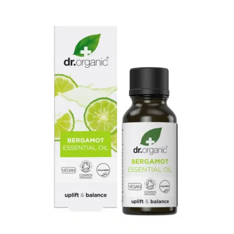 Dr.Organic Aceite Esencial De Bergamota Bio Y 100% Puro, 10 ml