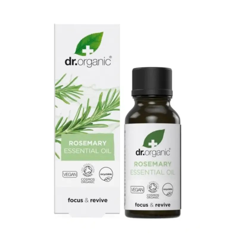 Dr.Organic Aceite Esencial De Romero Cineol Bio Y 100% Puro, 10 ml
