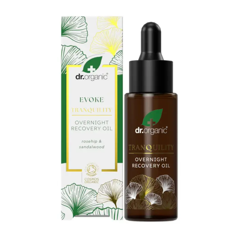 Dr.Organic Aceite Reparador De Noche Evoke Tranquility, 30 ml