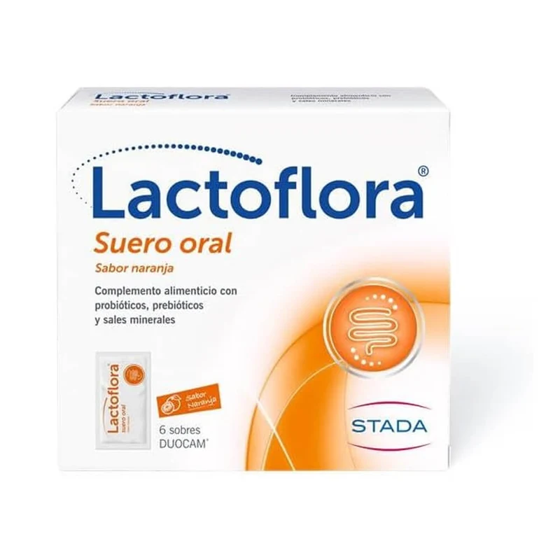 Lactoflora Suero Oral 6 Sobres Duocam Sabor Naranja