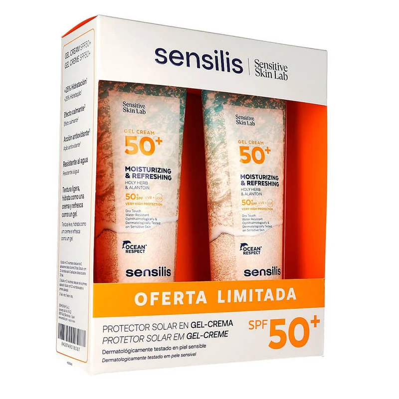 Sensilis Solar Gel Crema Spf50+ 250 ml Duplo Pack