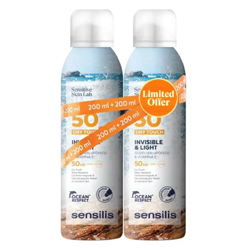 Sensilis Solar Body Spray Dry Touch Bruma Invisible Spf50+ 250 ml Duplo