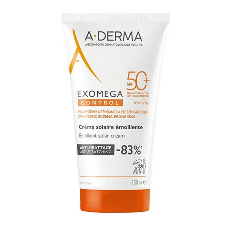 A-Derma Exomega Control Crema Solar Emoliente Spf50+ 150 ml