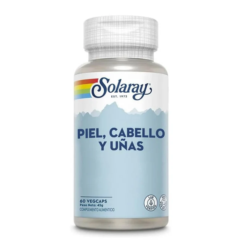 Solaray Piel Cabello Uñas 60 Cápsulas Vegetal