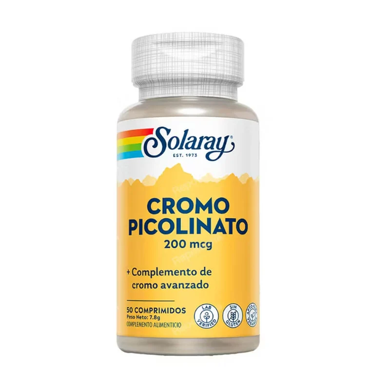 Solaray Picolinato De Cloro 200Mg 50Comprimidos