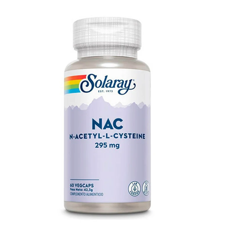 Solaray Nac N-Acetyl-L-Cisteína 295Mg 60 Cápsulas Vegetal