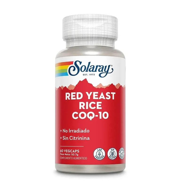 Solaray Levadura Roja De Arroz Coq-10 60 Cápsulas