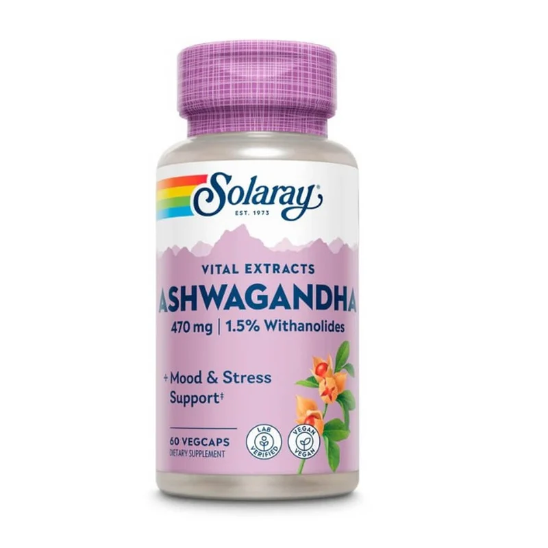 Solaray Ashwagandha 60 Cápsulas