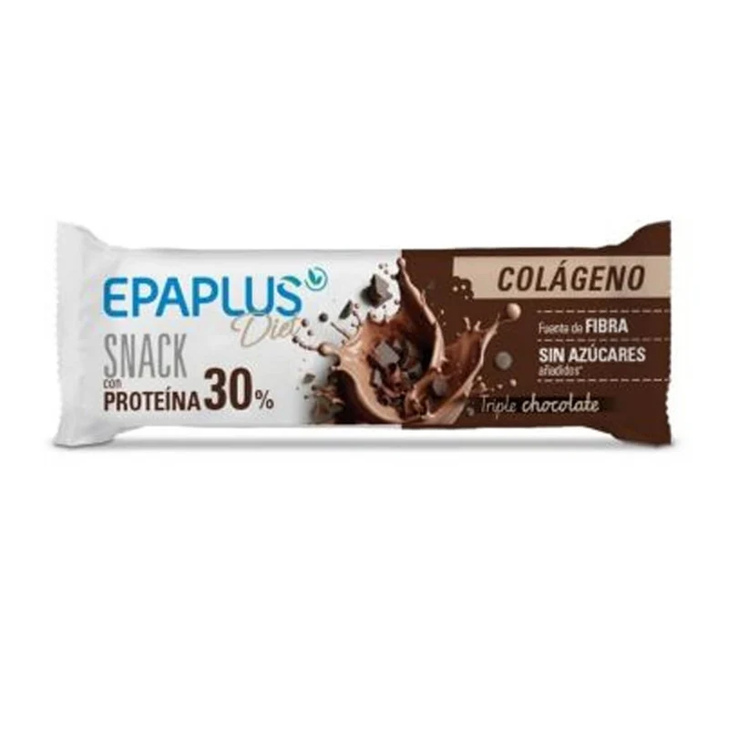 Epaplus Diet Snack Colágeno Triple Chocolate 1 Barrita 50 gr