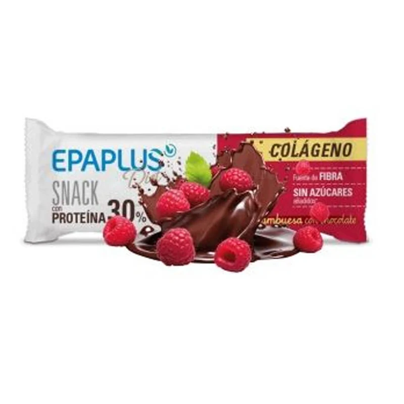 Epaplus Diet Snack Colágeno Frambuesa Con Chocolate 1 Barrita 50 gr