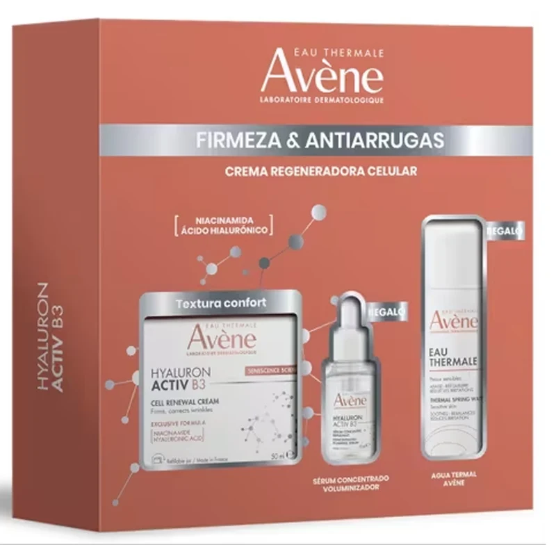 Avene Hyaluron Activ B3 Crema Regeneradora Celular 50 ml + Regalo Hyaluron Active B3 Sérum 10 ml y Agua termal 50 ml