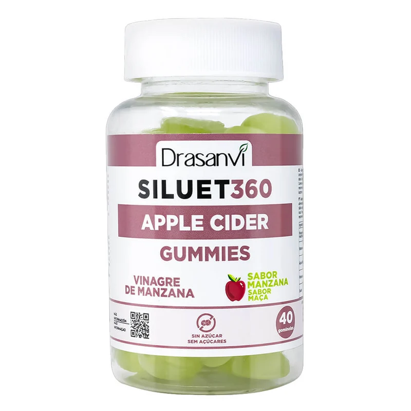 Drasanvi Siluet 360º Vinagre Manzana Sabor Manzana 40 Gominolas